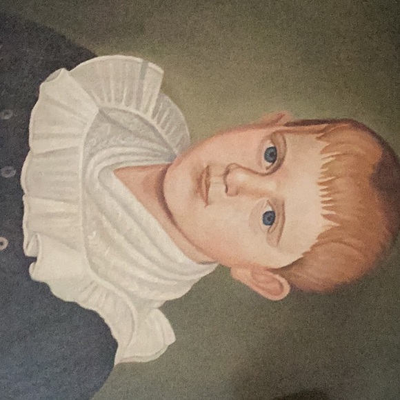 FolkArt Oil Painting Portrait Judged - Picture 16 of 16